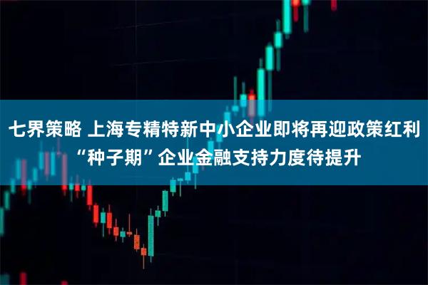 七界策略 上海专精特新中小企业即将再迎政策红利 “种子期”企业金融支持力度待提升